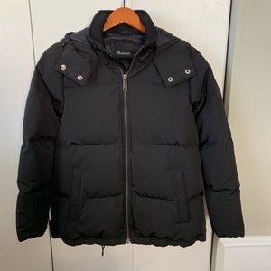 Madewell Puffer Parka Black XXS